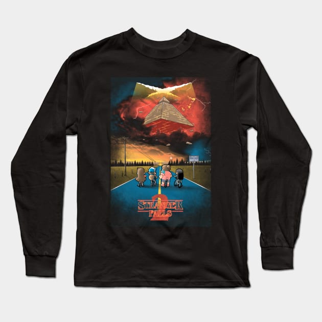 Stranger falls 2 Long Sleeve T-Shirt by Cromanart